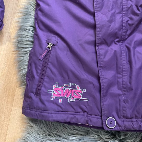 NWOT SIMS Girls Winter Snowboard Jacket, Purple. Size Medium - Picture 6 of 8